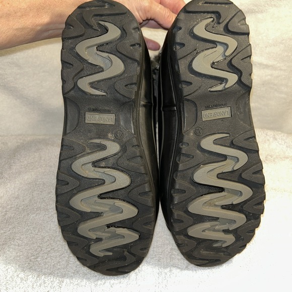 Lands End Womens Squall Boots,Size 9 1/2 B,Gray Black Mid Calf Bungee, 511644 - Picture 6 of 16